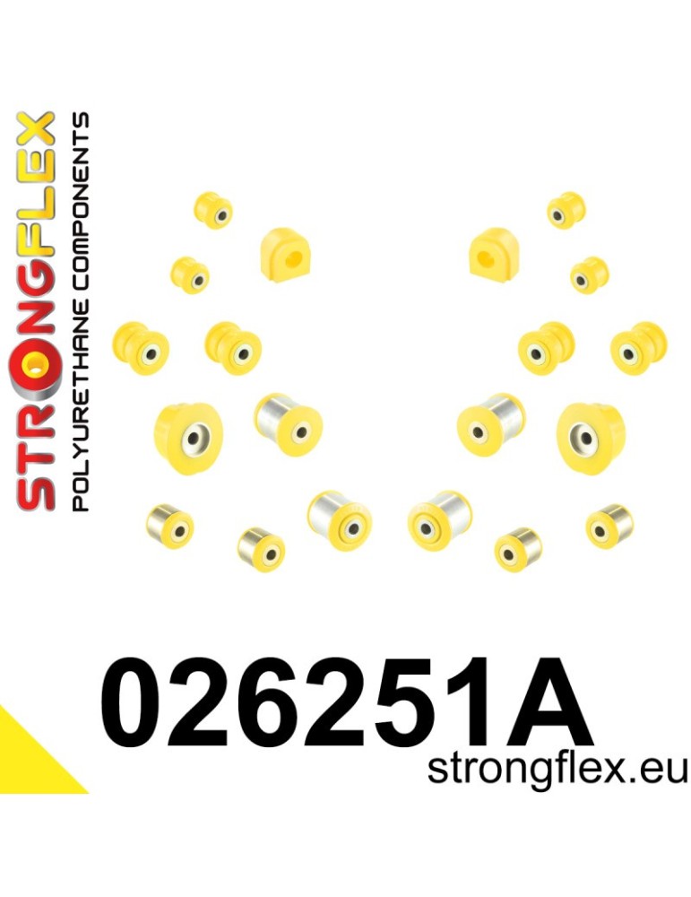Kit SPORT Silent block Polyuréthane Train Avant et Arrière Audi A5 8T (07-16) QUATTRO