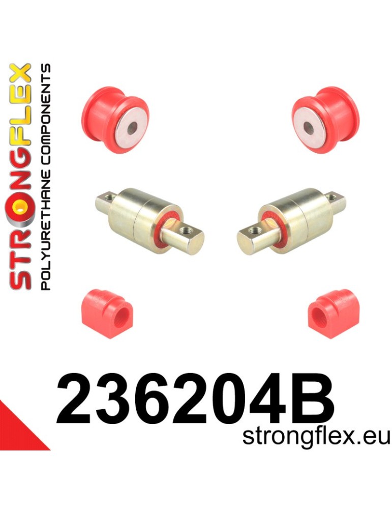Kit Silent block Polyuréthane Train Avant Volvo S60 I (00-09)