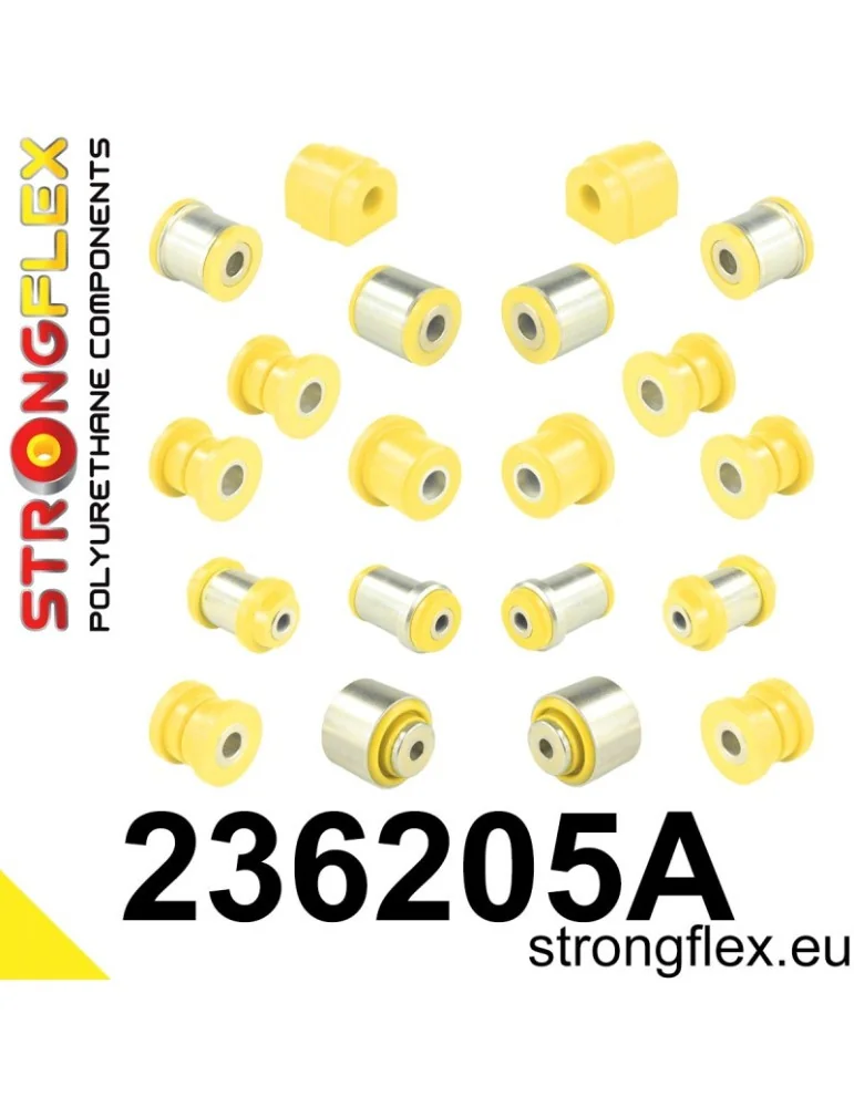  Kit SPORT Silent block Polyuréthane Train Avant et Arrière Volvo S80 I (98-06)
