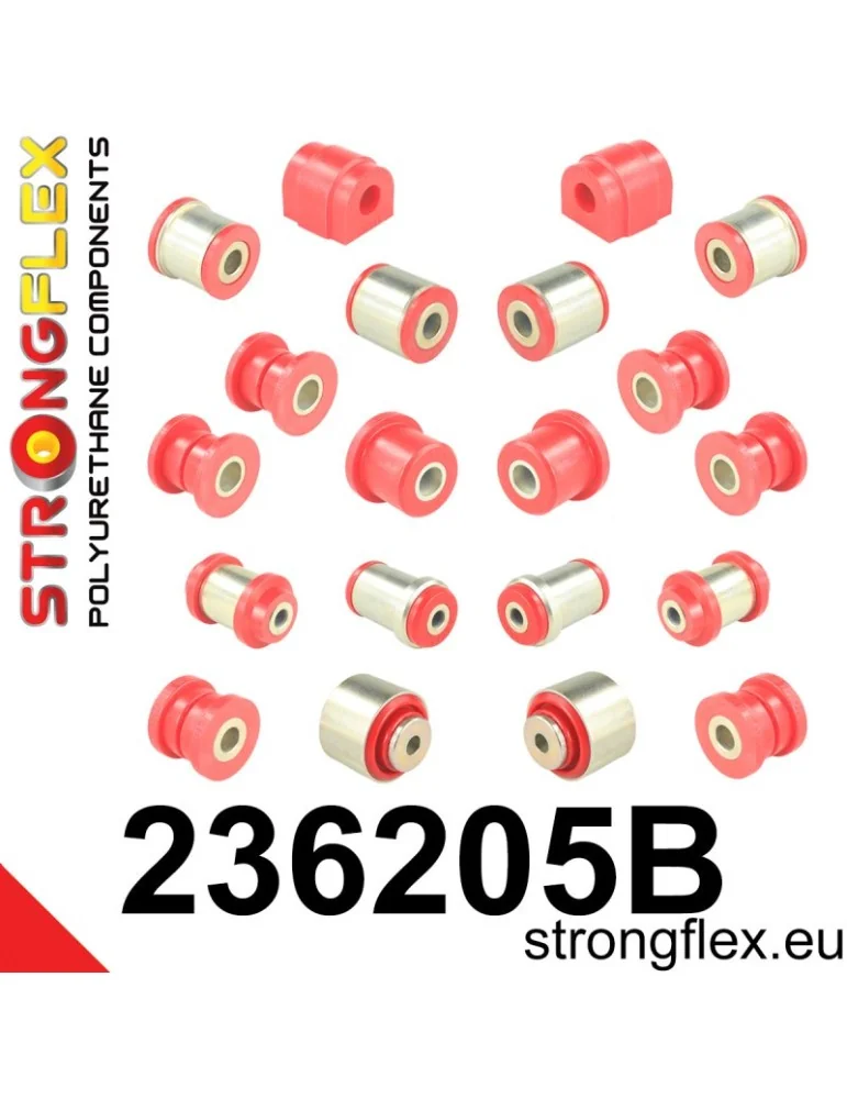  Kit Silent block Polyuréthane Train Avant et Arrière Volvo V70 II (00-07)
