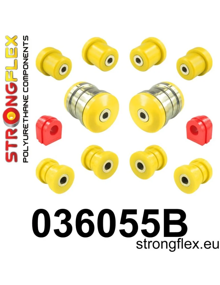  Kit Silent block Polyuréthane Train Avant BMW X6 I (07-14) E71/E72

