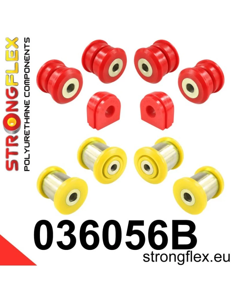  Kit Silent block Polyuréthane Train Avant et Arrière BMW X5 III (13-18) F15
