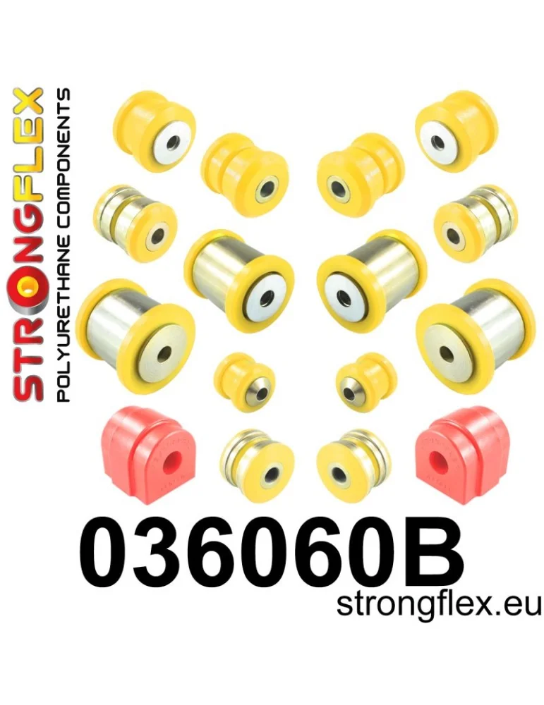  Kit Silent block Polyuréthane Train Avant et Arrière BMW Seria 6 III (11-18) F06 / F12 F13 XDRIVE
