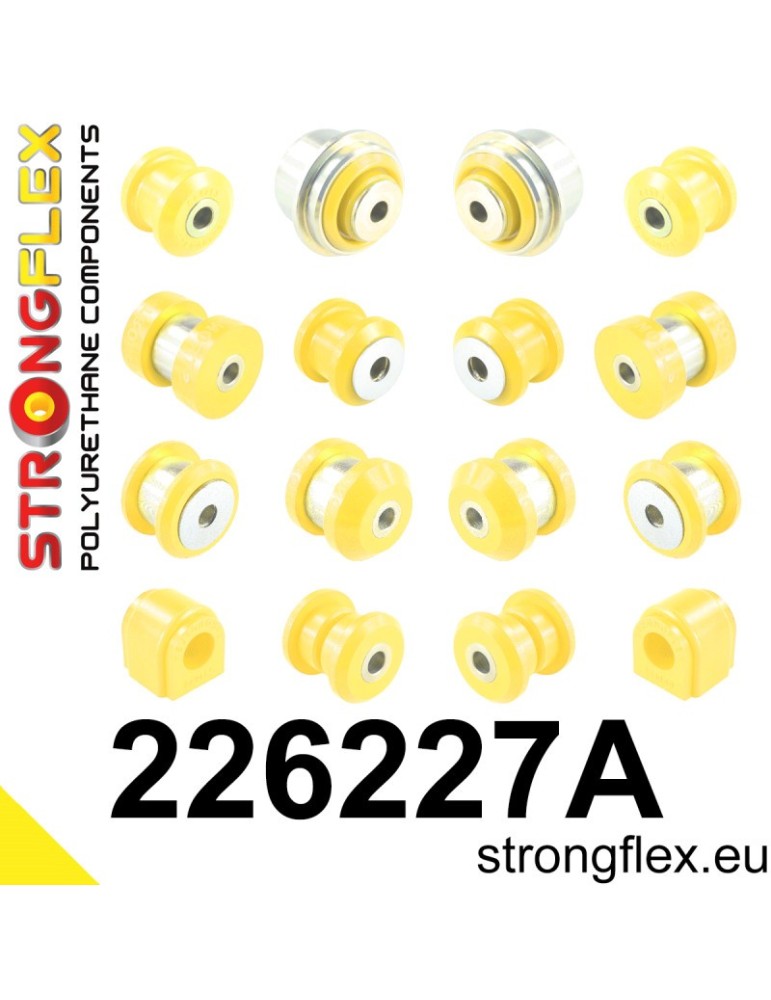 Kit SPORT Silent block Polyuréthane Train Avant et Arrière Seat Leon III (12-20) 5F