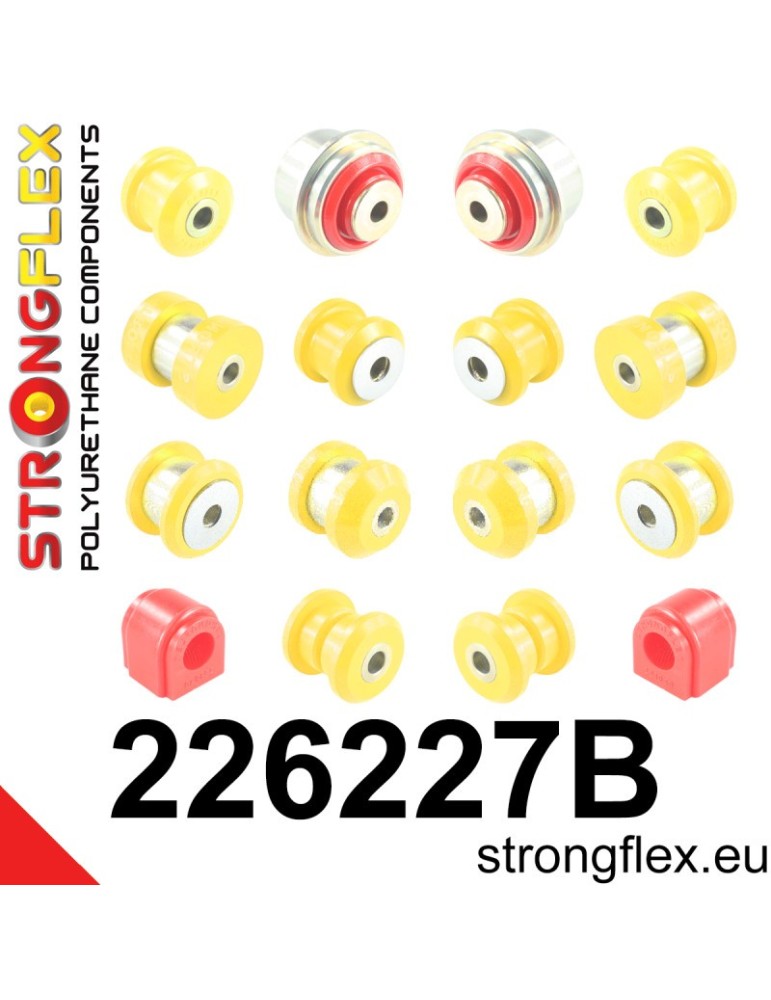Kit Silent block Polyuréthane Train Avant et Arrière Cupra Pourmentou (20-)