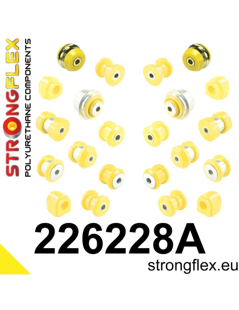 Kit SPORT Silent block Polyuréthane Suspension Totale Audi A3 III (13-21) 8V S3