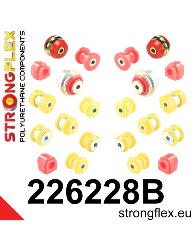 Kit Silent block Polyuréthane Suspension Totale Audi A3 III (13-21) 8V S3