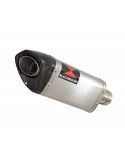 GSX-S 1000 & GT 2021-2023 Silencieux Tri Ovale en Inox + Canule en Carbone 250mm
