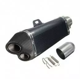 Silencieux sport inox / carbone universel 4 + accessoires