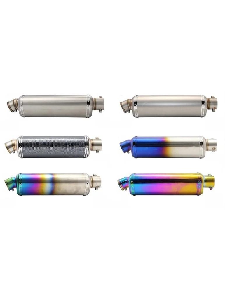 Silencieux sport universel Long 51 / 42mm + accessoires