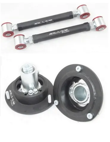 Bras arrière Inférieur Aluminium Rotules + Coupelle réglable Polyuréthane Mercedes Classe C C124/W124/S124/A124 Standard/AMG