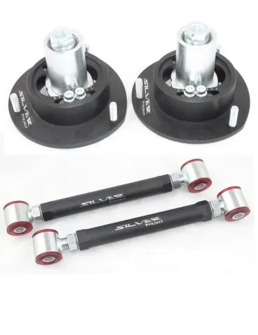 Bras arrière Inférieur Aluminium Rotules + Coupelle réglable Polyuréthane Mercedes Classe  C C124/W124/S124/A124 Standard/AMG