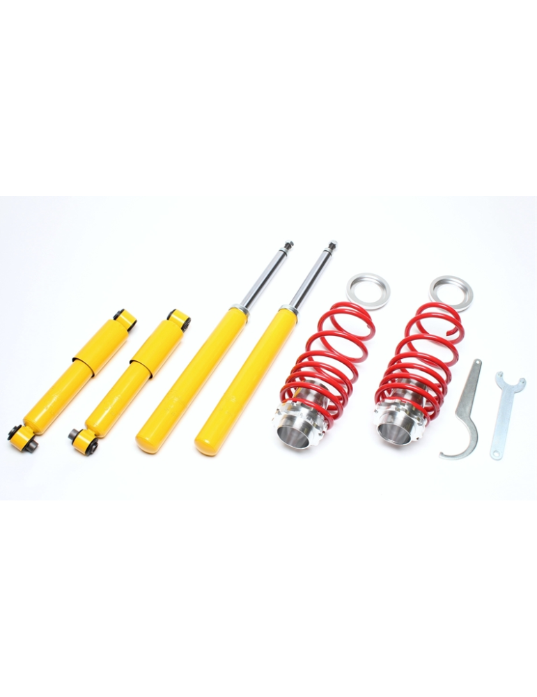 Kit amortisseurs sport + Ressorts courts -35mm DriveOnly VW Golf 3 1.6 / 1.8 / 2.0 8V GTI / 2.0 16V GTI 1994 - 1997 Kit amortisseurs sport + Ressorts courts -35mm DriveOnly VW Golf 3 1.6 / 1.8 / 2.0 8V GTI / 2.0 16V GTI 1994 - 1997