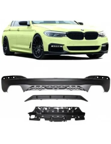 Lame / Diffuseur du Pare-chocs Arrière sport Performance BMW 5er G30 G31 with Pack M - Maxton