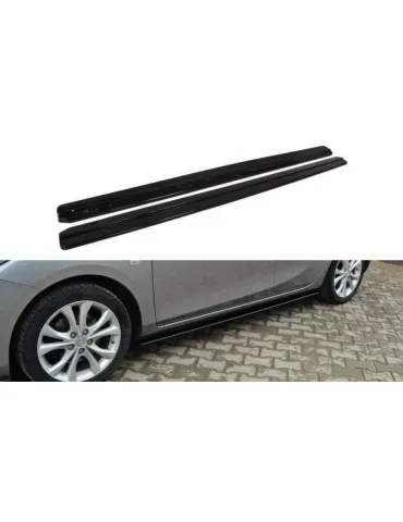 Extension / Rajout de Bas de caisse MAZDA 3 MK2 sport (Facelift Avant) - Maxton