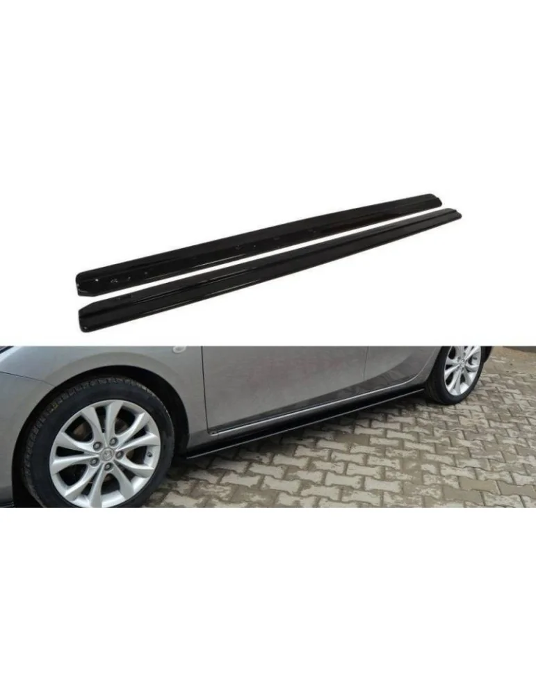 Extension / Rajout de Bas de caisse MAZDA 3 MK2 sport (Facelift Avant) - Maxton