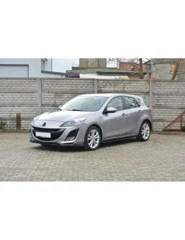 Extension / Rajout de Bas de caisse MAZDA 3 MK2 sport (Facelift Avant) - Maxton
