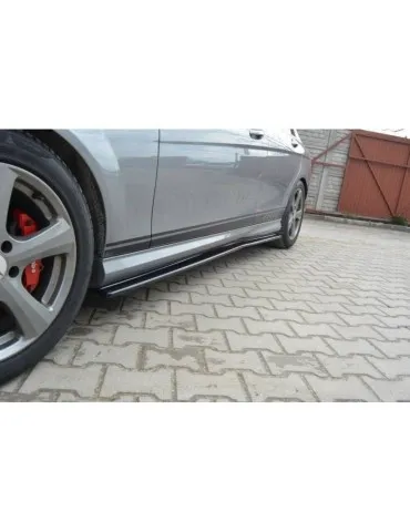 Extension / Rajout de Bas de caisse MERCEDES C W204 AMG-Line (Facelift Avant) - Maxton