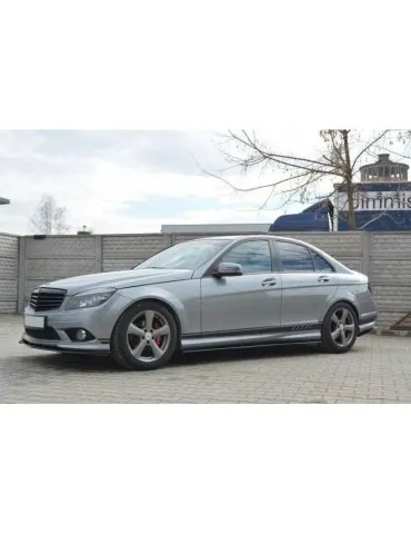 Extension / Rajout de Bas de caisse MERCEDES C W204 AMG-Line (Facelift Avant) - Maxton