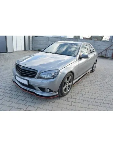 Extension / Rajout de Bas de caisse MERCEDES C W204 AMG-Line (Facelift Avant) - Maxton