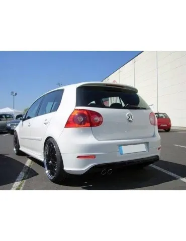 Lame / Diffuseur du Pare-chocs Arrière VW GOLF V R32 (with 1 exhaust hole, for GTI exhaust) - Maxton