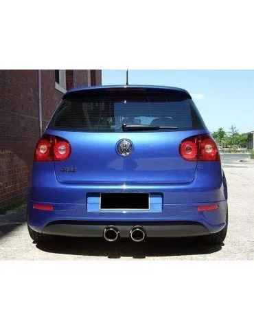 Lame / Diffuseur du Pare-chocs Arrière VW GOLF V R32 (with 2 exhaust holes, for R32 exhaust) - Maxton