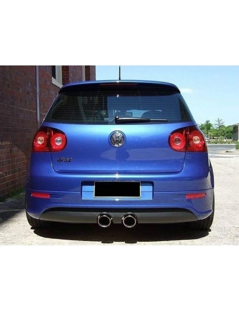 Lame / Diffuseur du Pare-chocs Arrière VW GOLF V R32 (with 2 exhaust holes, for R32 exhaust) - Maxton