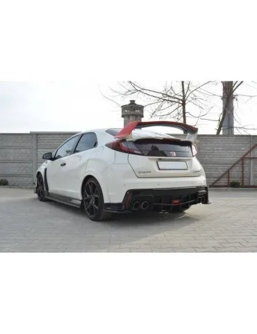 Lame / Diffuseur du Pare-chocs Arrière HONDA CIVIC IX TYPE R - Maxton