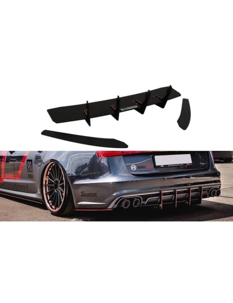 Diffuseur Arrière / Lame de Pare-chocs Arrière AUDI S6 C7 FL - Maxton
