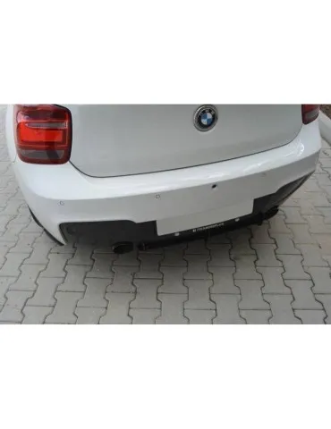 BMW 1 F20/F21 M-POWER Diffuseur Arrière / Lame de Pare-chocs Arrière (Facelift Avant) - Maxton