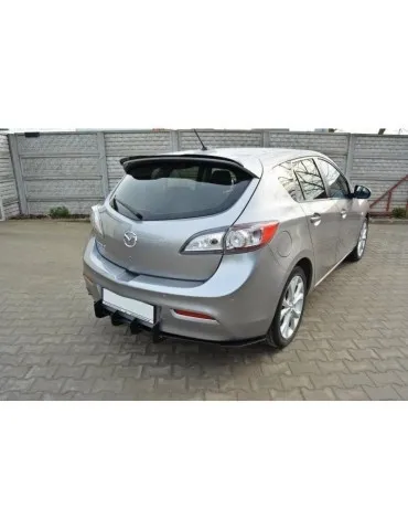 MAZDA 3 MK2 sport (Facelift Avant) Diffuseur Arrière / Lame de Pare-chocs Arrière - Maxton