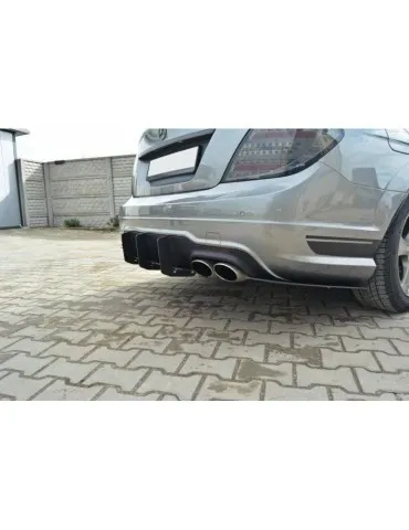 MERCEDES C W204 AMG-LINE (Facelift) Diffuseur Arrière / Lame de Pare-chocs Arrière - Maxton