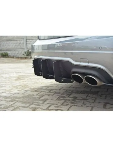 MERCEDES C W204 AMG-LINE (Facelift) Diffuseur Arrière / Lame de Pare-chocs Arrière - Maxton