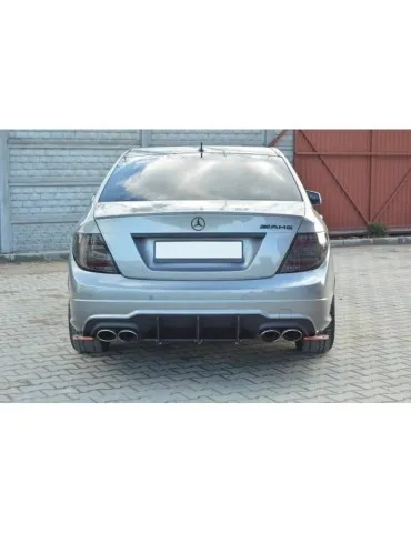 MERCEDES C W204 AMG-LINE (Facelift) Diffuseur Arrière / Lame de Pare-chocs Arrière - Maxton