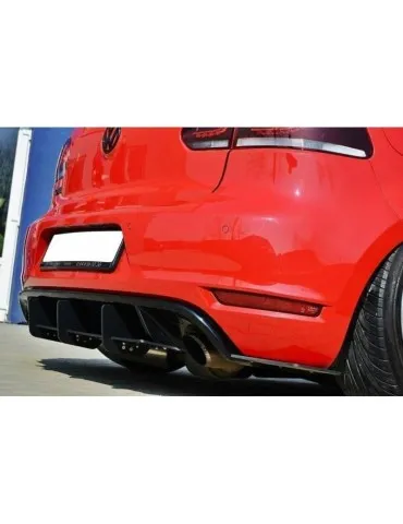 VW GOLF VI GTI / 35TH Lame / Diffuseur du Pare-chocs Arrière / Lame de Pare-chocs Arrière - Maxton