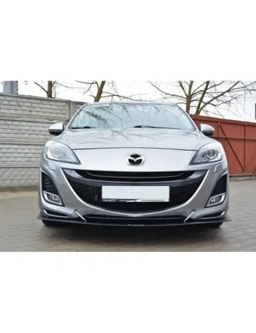 Lame de Pare-chocs sport Avant MAZDA 3 MK2 sport (Facelift Avant) - Maxton
