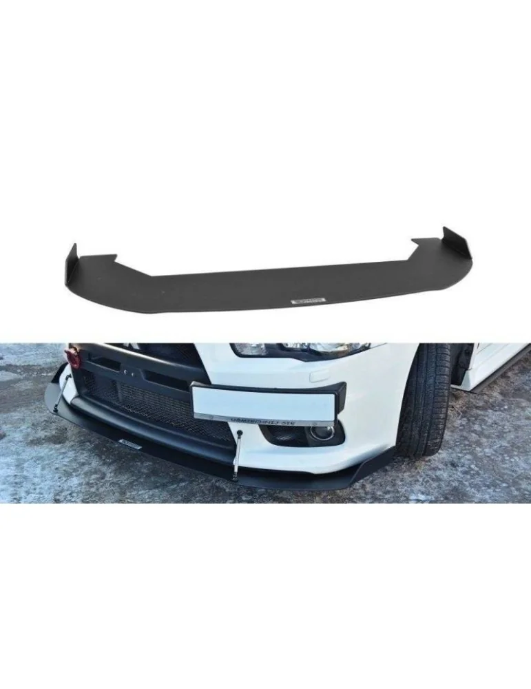 Lame de Pare-chocs sport Avant V.1 MITSUBISHI LANCER EVO X - Maxton
