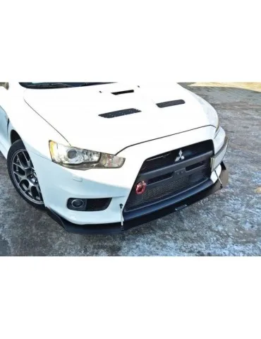 Lame de Pare-chocs sport Avant V.1 MITSUBISHI LANCER EVO X - Maxton
