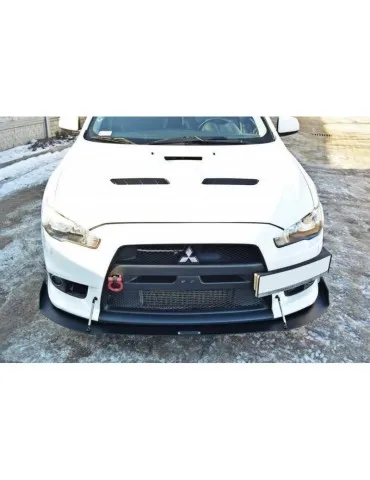 Lame de Pare-chocs sport Avant V.1 MITSUBISHI LANCER EVO X - Maxton