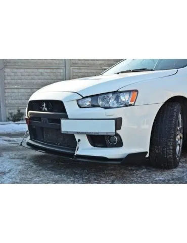 Lame de Pare-chocs sport Avant V.1 MITSUBISHI LANCER EVO X - Maxton