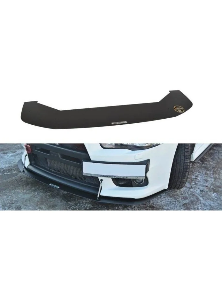 Lame de Pare-chocs sport Avant V.2 MITSUBISHI LANCER EVO X - Maxton