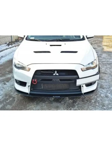 Lame de Pare-chocs sport Avant V.2 MITSUBISHI LANCER EVO X - Maxton