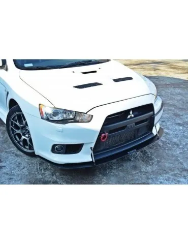 Lame de Pare-chocs sport Avant V.2 MITSUBISHI LANCER EVO X - Maxton