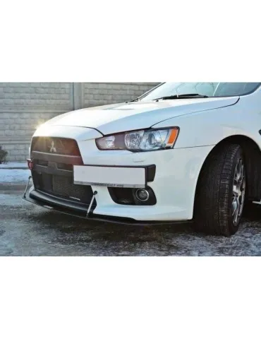 Lame de Pare-chocs sport Avant V.2 MITSUBISHI LANCER EVO X - Maxton