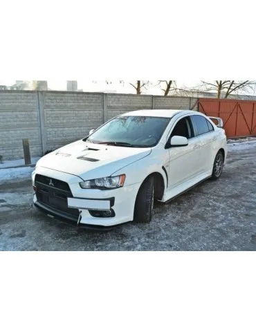 Lame de Pare-chocs sport Avant V.2 MITSUBISHI LANCER EVO X - Maxton