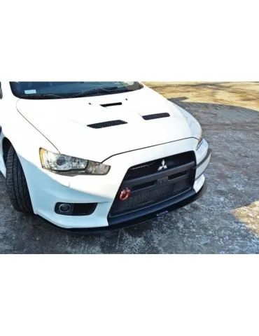 Lame de Pare-chocs sport Avant V.3 MITSUBISHI LANCER EVO X - Maxton
