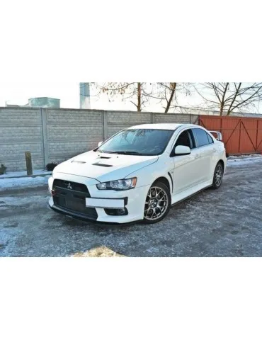 Lame de Pare-chocs sport Avant V.3 MITSUBISHI LANCER EVO X - Maxton