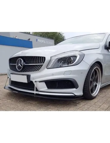 Lame de Pare-chocs sport Avant MERCEDES A W176 AMG-Line - Maxton