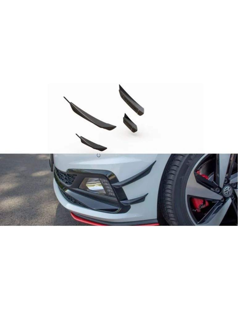 Déflecteurs d'air / Appuis de Pare-chocs Avant (Déflecteurs d'air) VW Polo GTI Mk 6 - Maxton