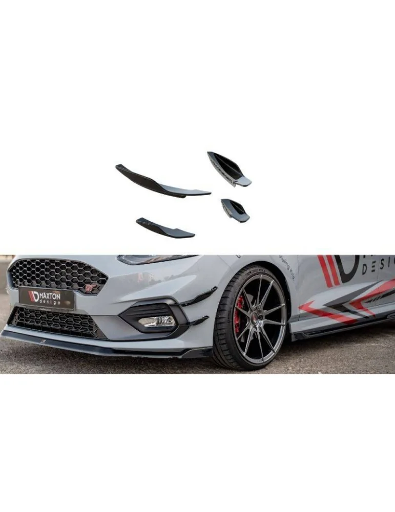 Déflecteurs d'air / Appuis de Pare-chocs Avant (Déflecteurs d'air) V.2 FORD FIESTA Mk8 ST / ST-LINE - Maxton